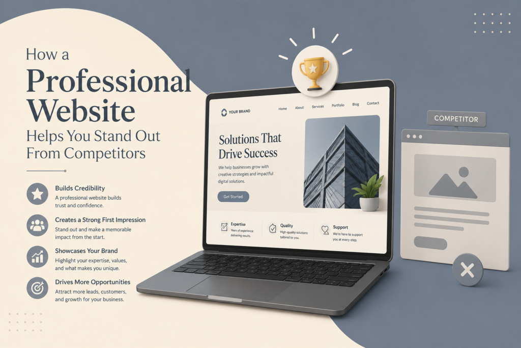 How a Professional Website Helps You Stand Out From Competitors